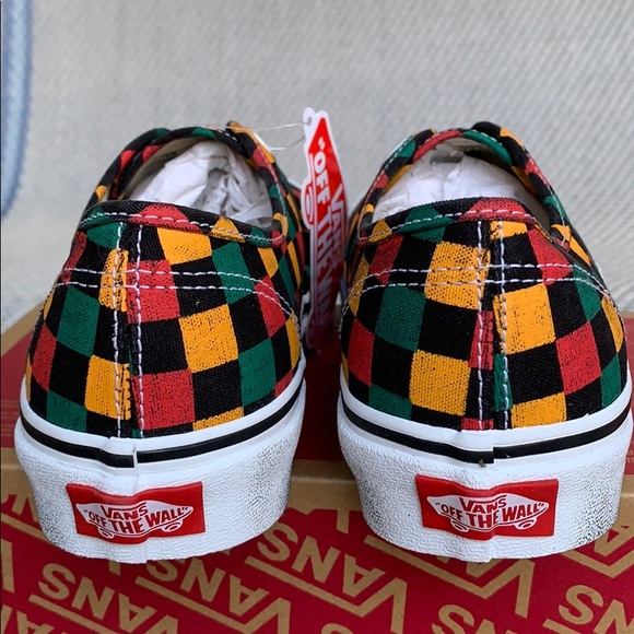 VANS AUTHENTIC WASHED BLACK/MULTI WMNS - Picture 10 of 16